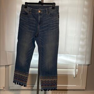 Chico’s Women's Embroidered Jeans